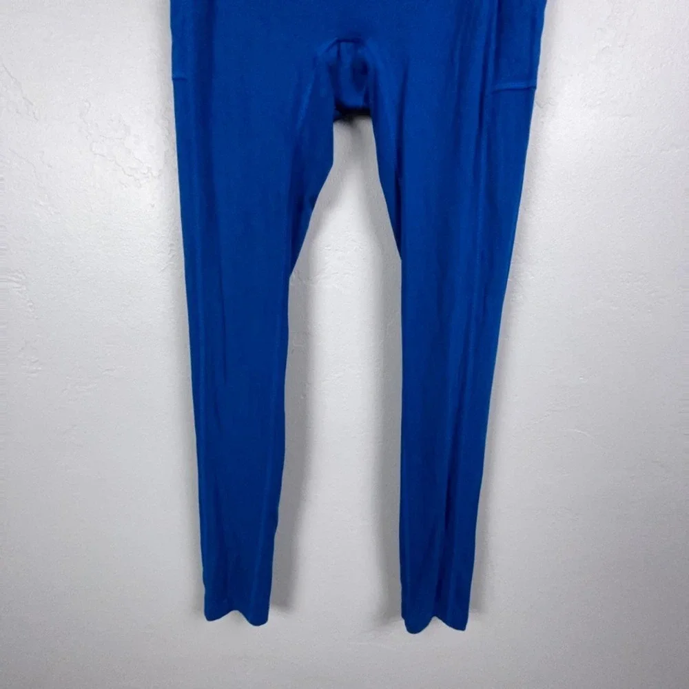 Namarie Sylvendel Leggings Women M Blue Hemp Blend Pockets Yoga Pants Active